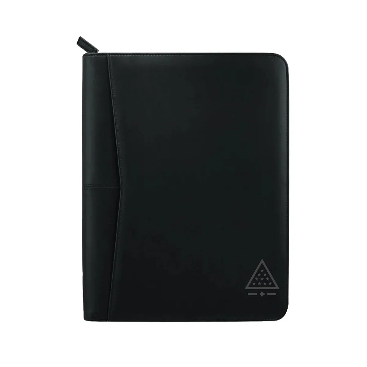 Sigma Pi Zippered Crest Padfolio