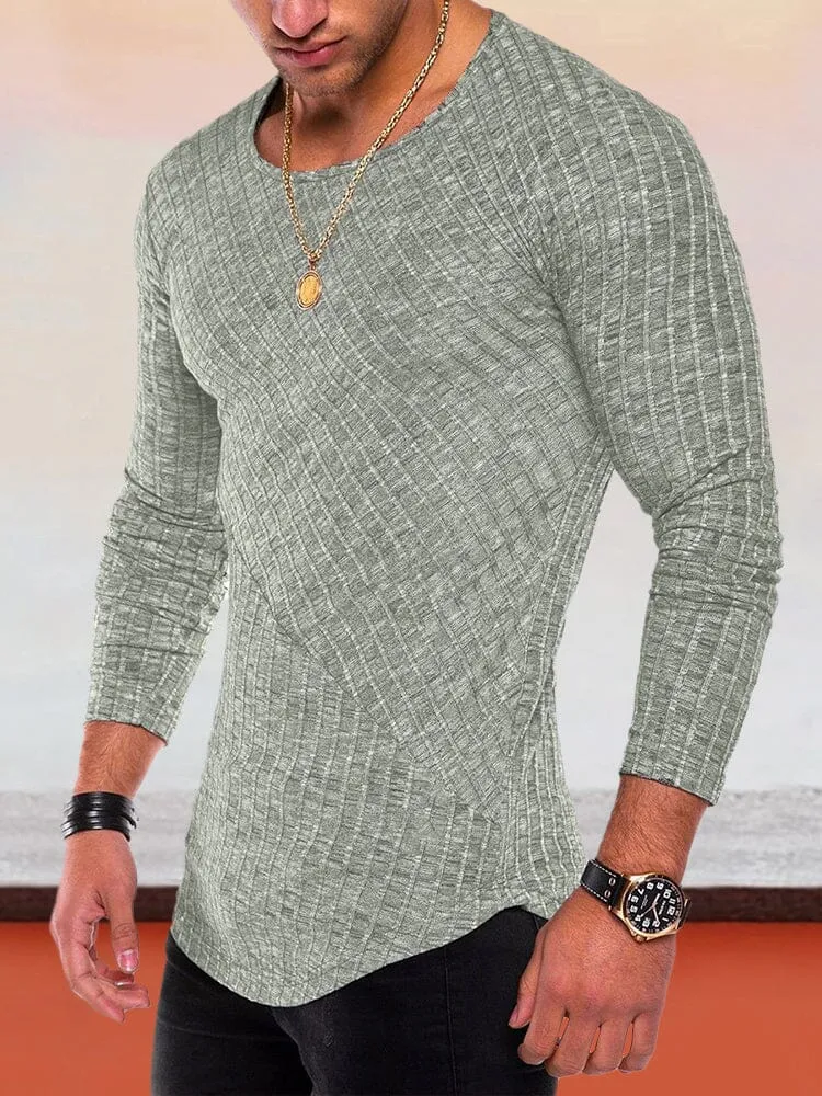 Slim Fit Texture Top