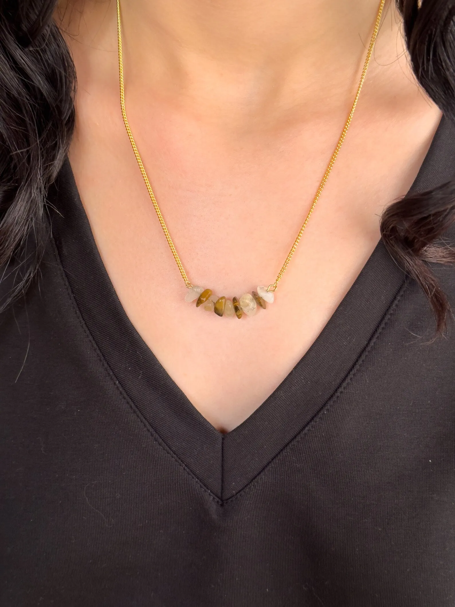 Solar Plexus Chakra Gemsonte Necklace
