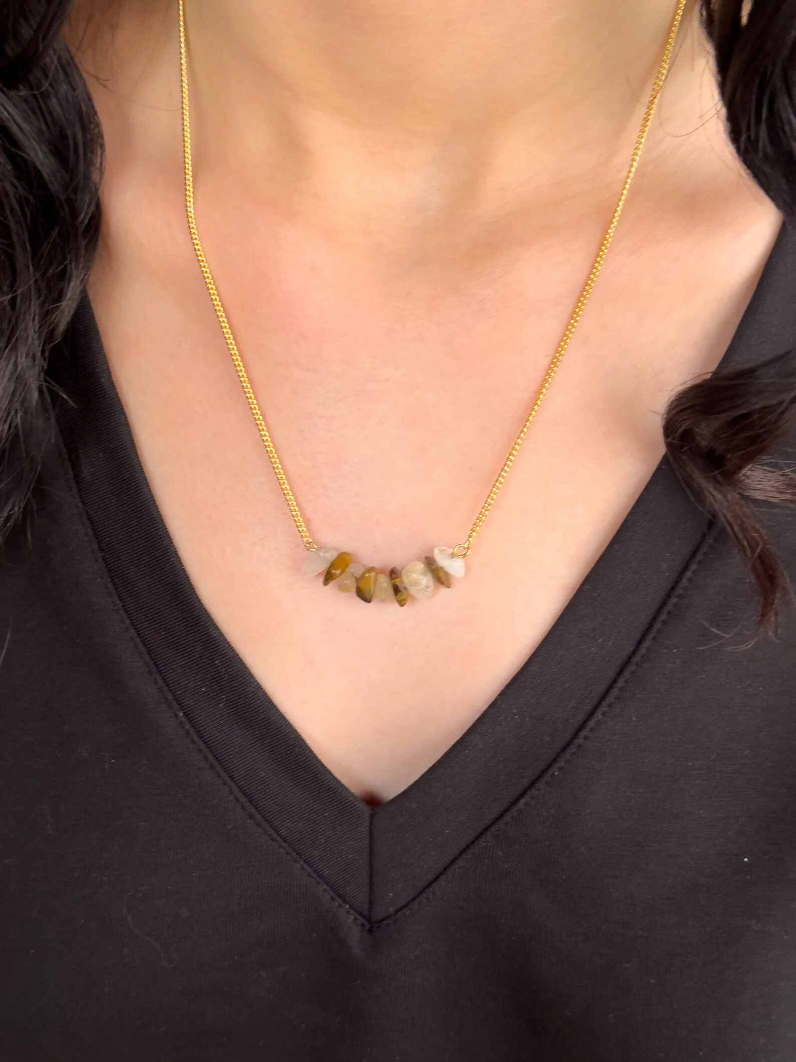 Solar Plexus Chakra Gemsonte Necklace