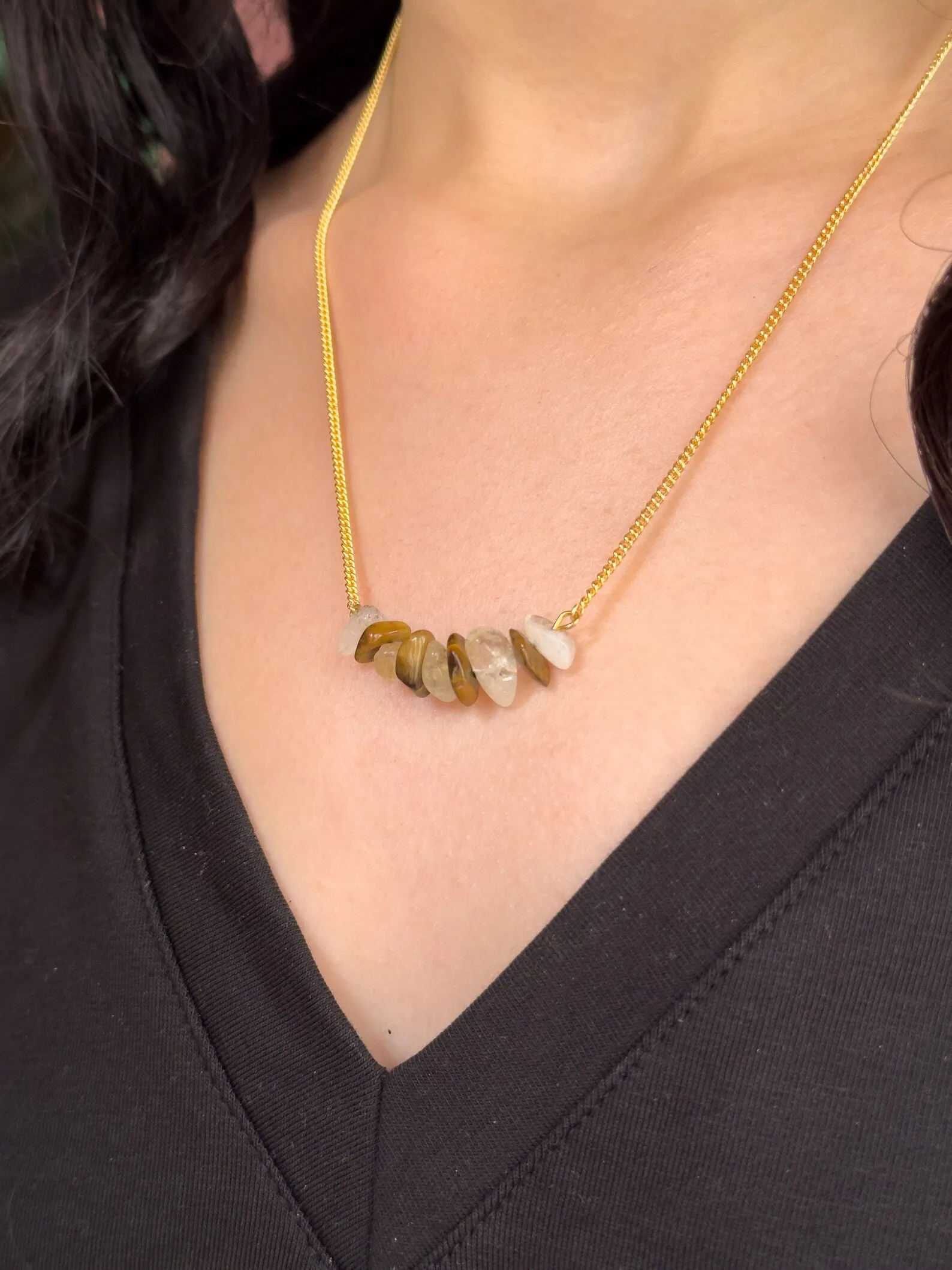 Solar Plexus Chakra Gemsonte Necklace
