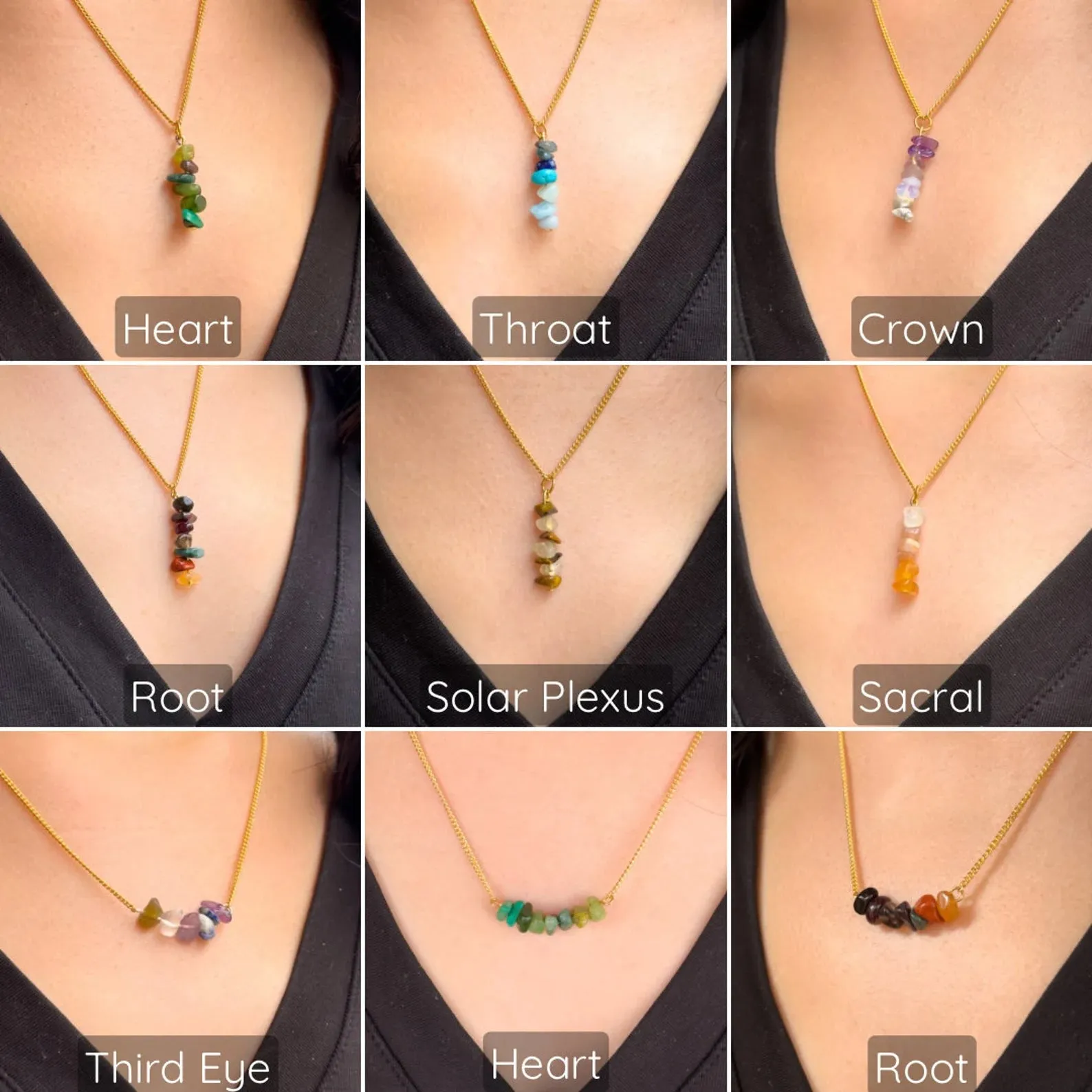 Solar Plexus Chakra Gemsonte Necklace