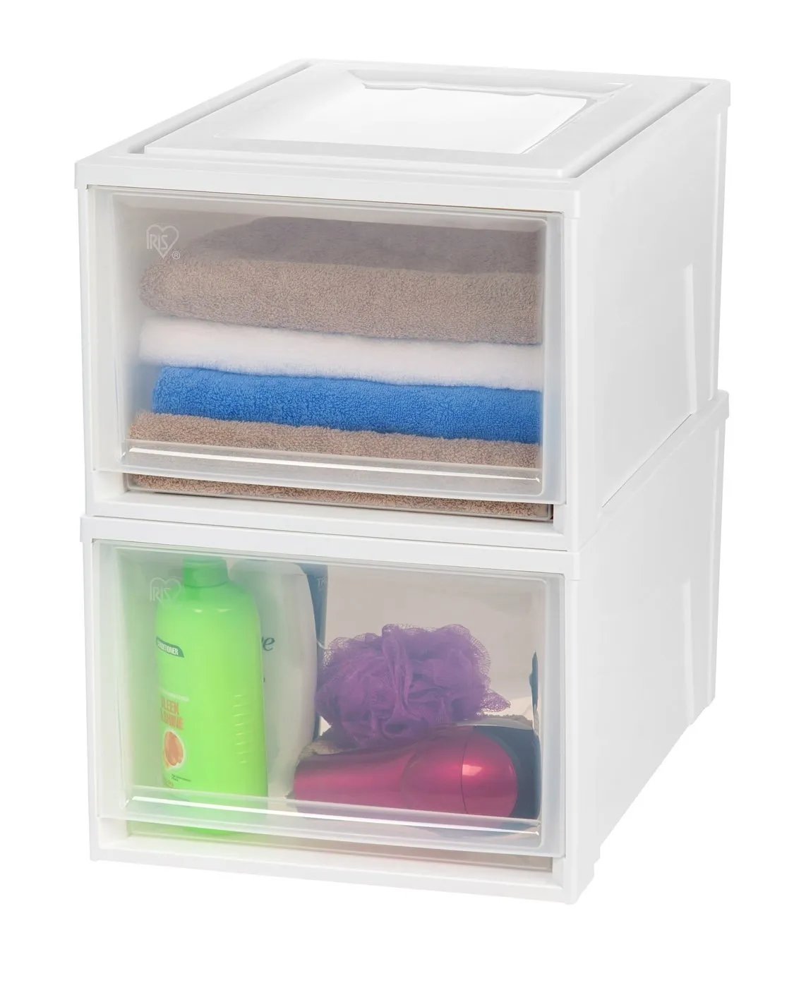 Stacking Storage with Drawer - 43.4 QT