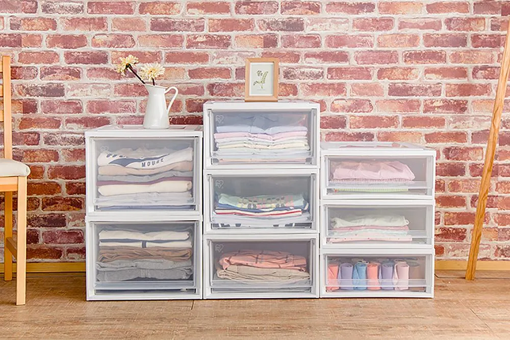 Stacking Storage with Drawer - 43.4 QT