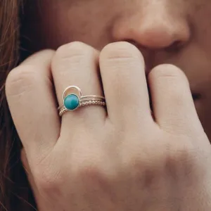 Sterling Silver Beaded Ring