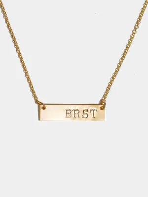 Stroke Bar Necklace