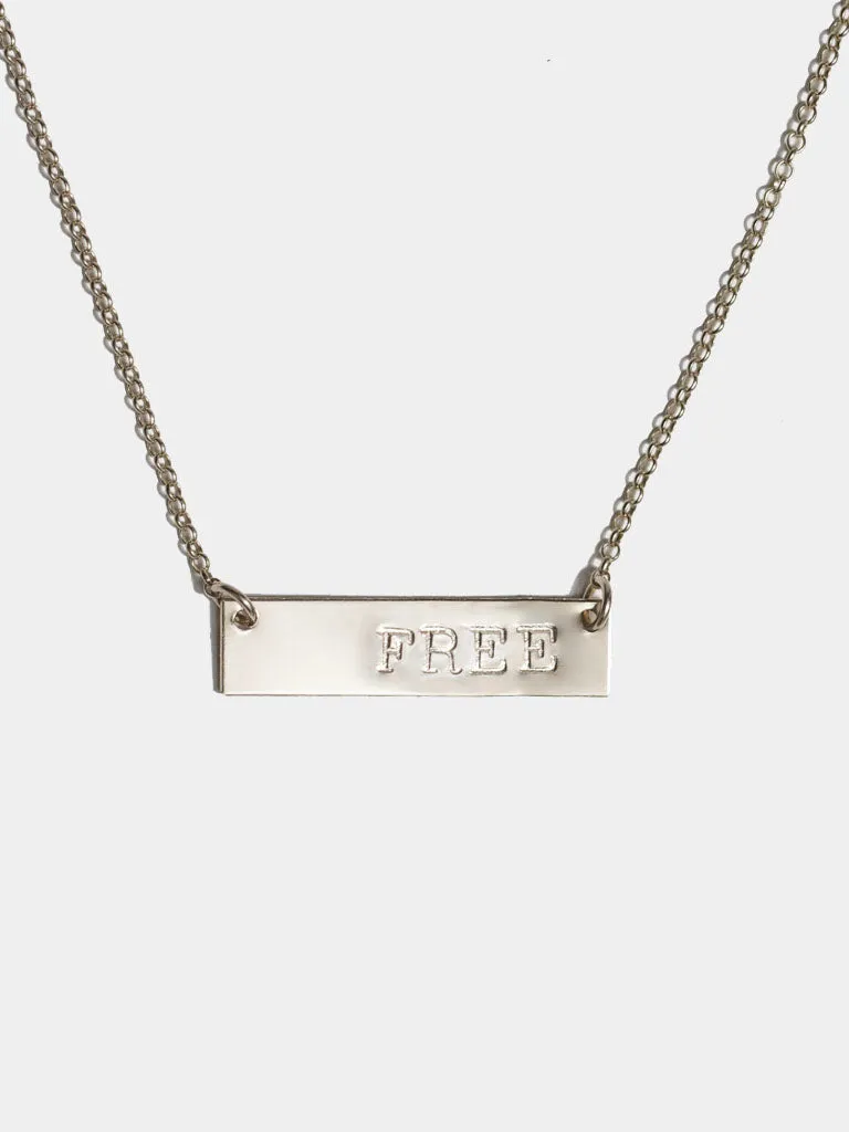 Stroke Bar Necklace