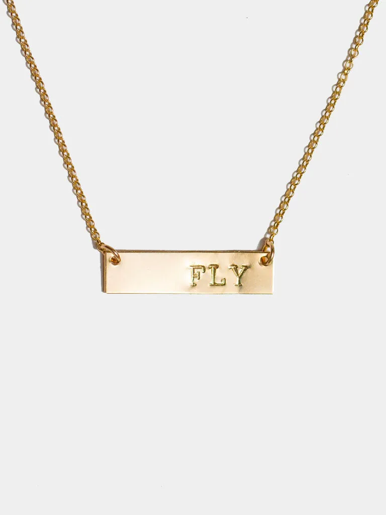 Stroke Bar Necklace