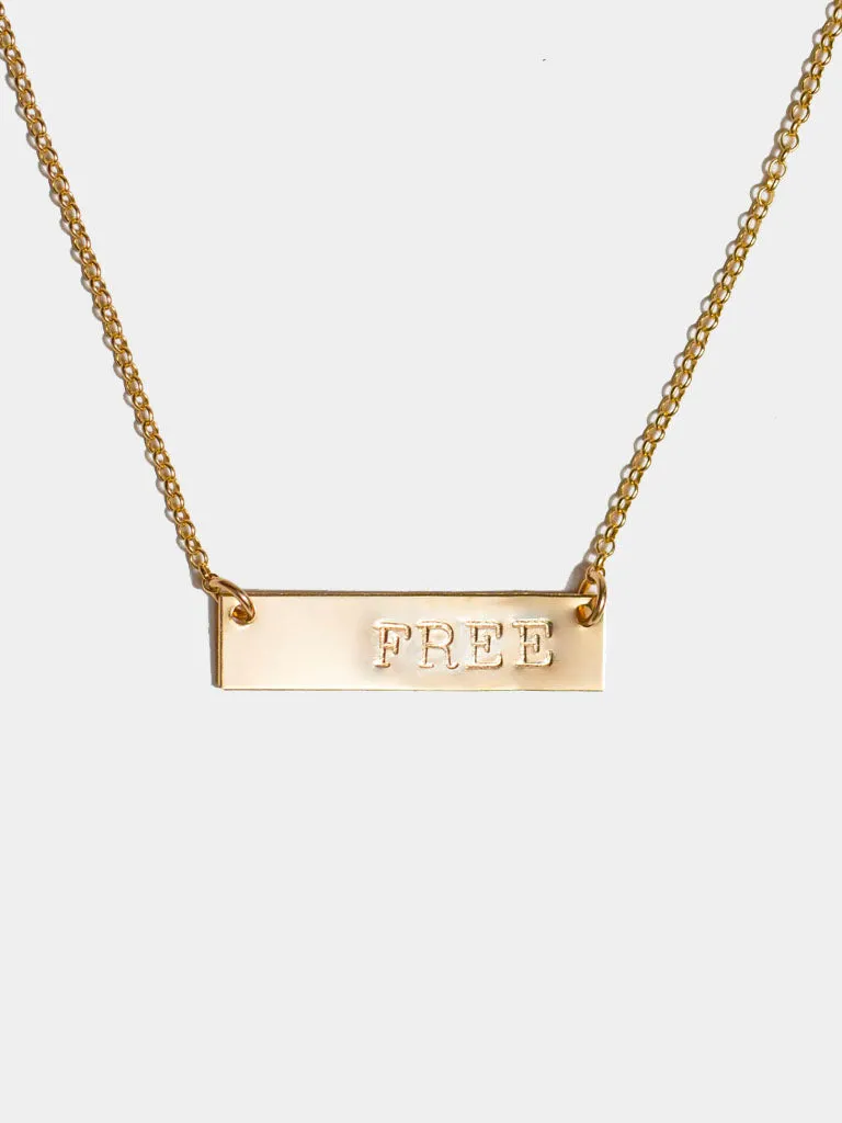Stroke Bar Necklace