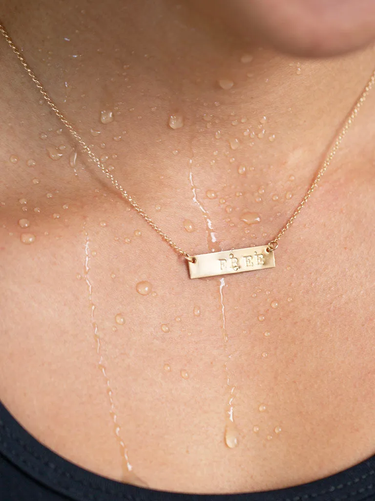 Stroke Bar Necklace