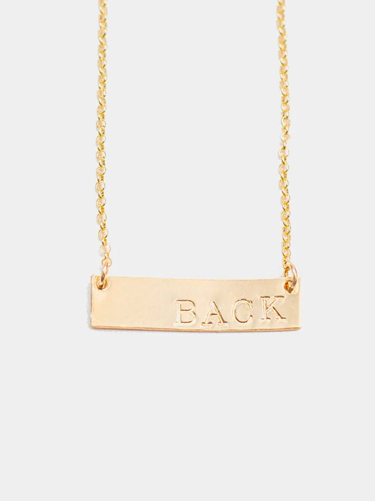 Stroke Bar Necklace
