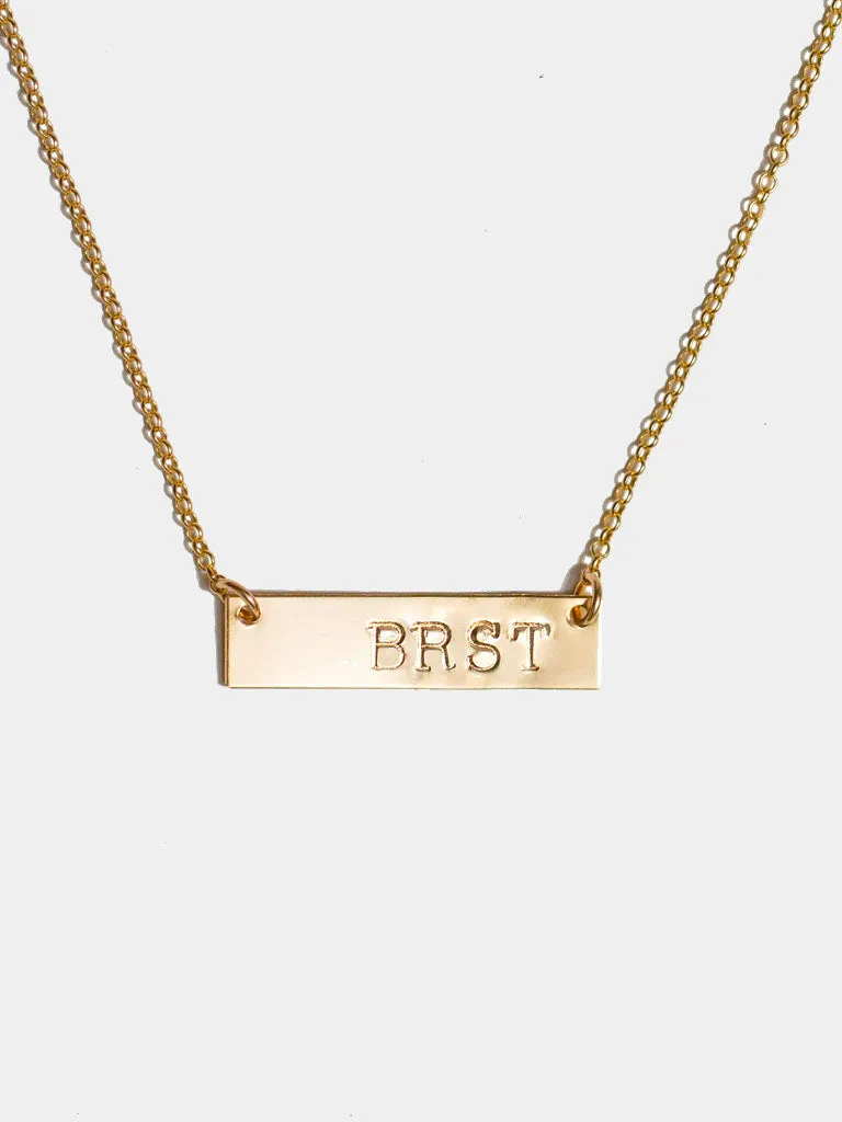 Stroke Bar Necklace
