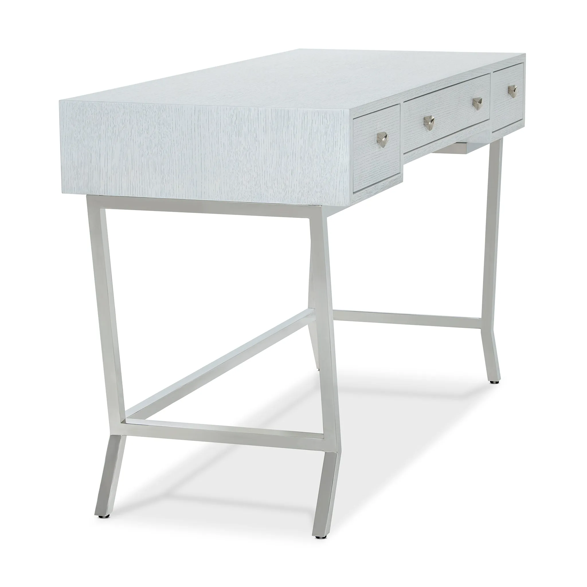 SUNBURST SILVER WHITE STUDY DESK