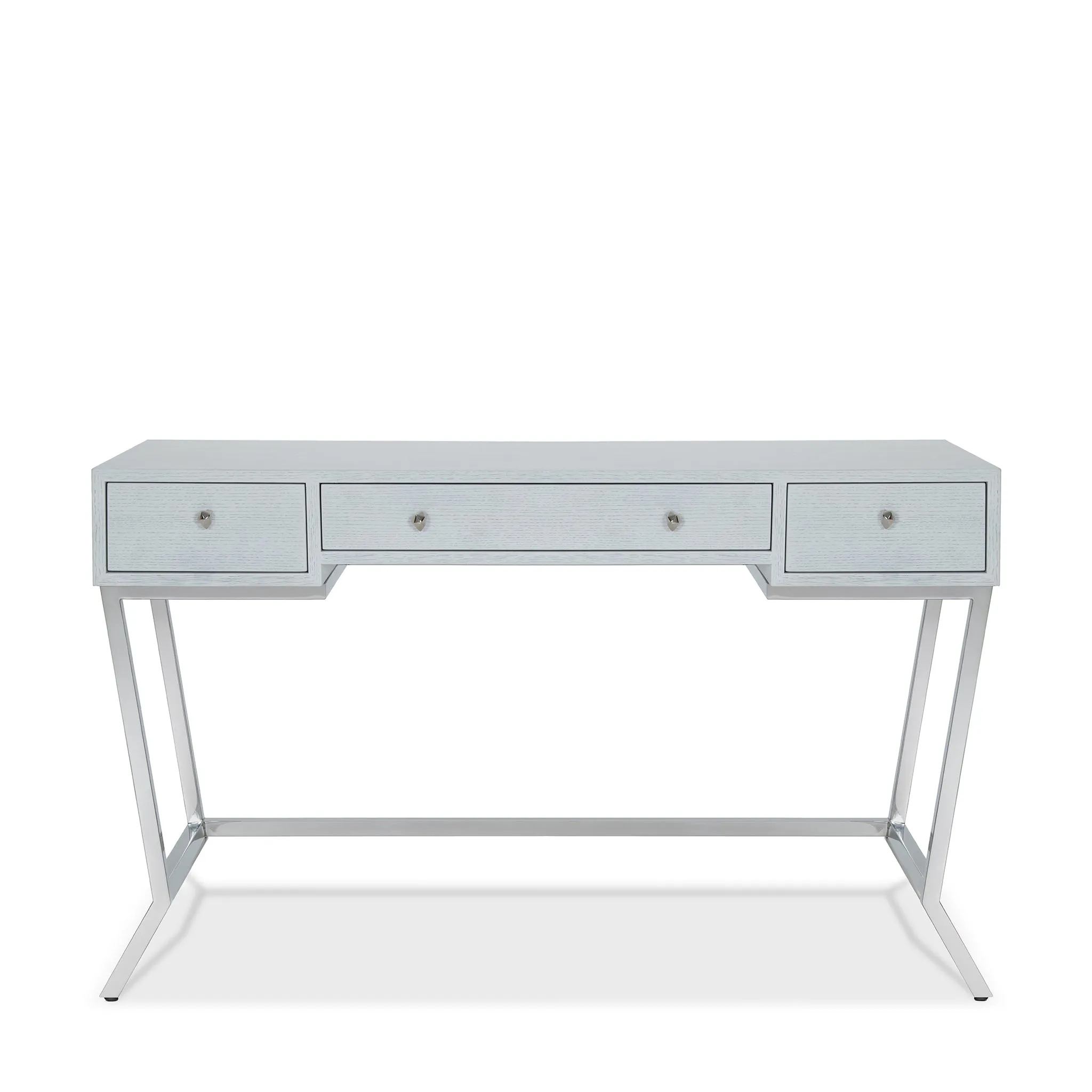 SUNBURST SILVER WHITE STUDY DESK
