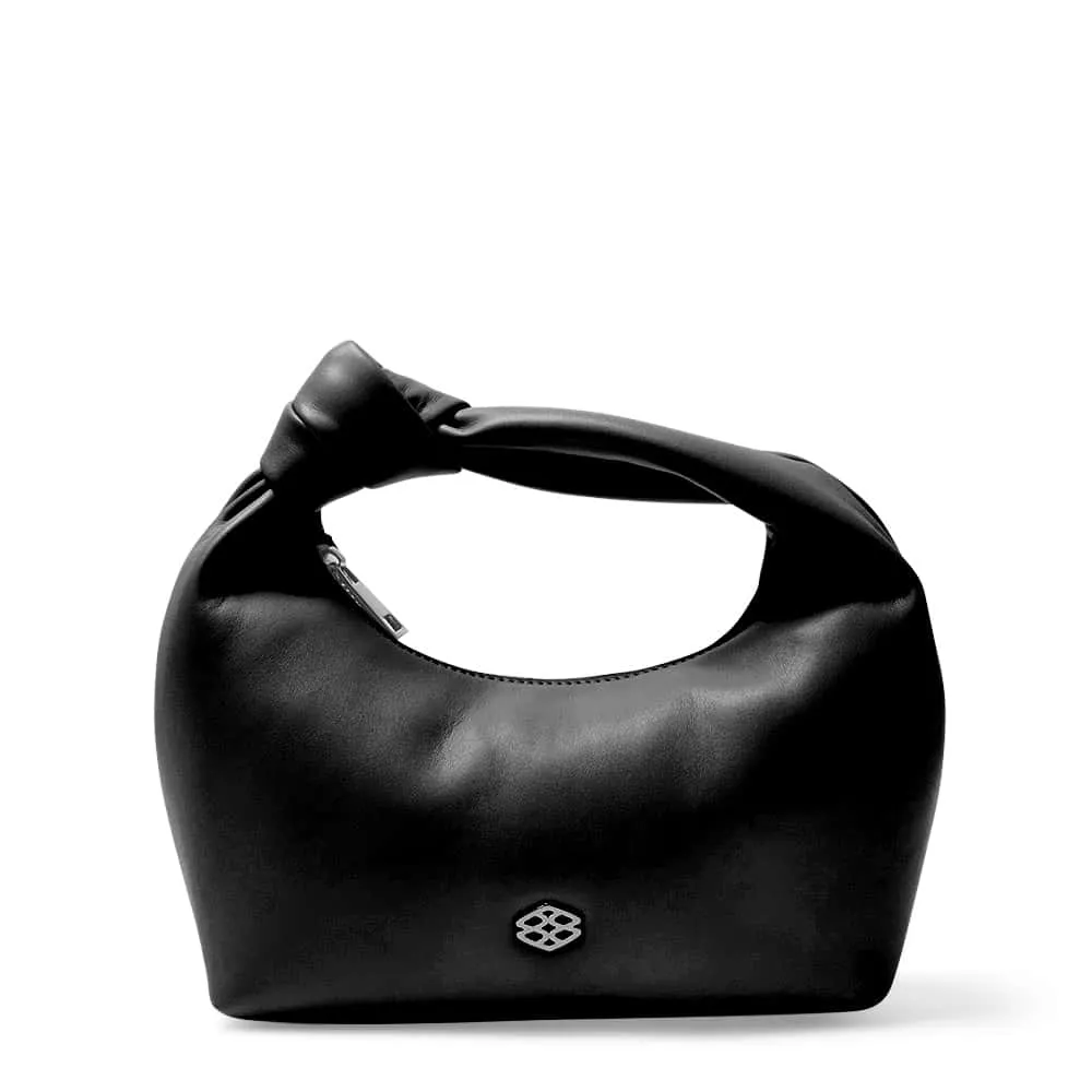 Tala Handbag in Black Smooth