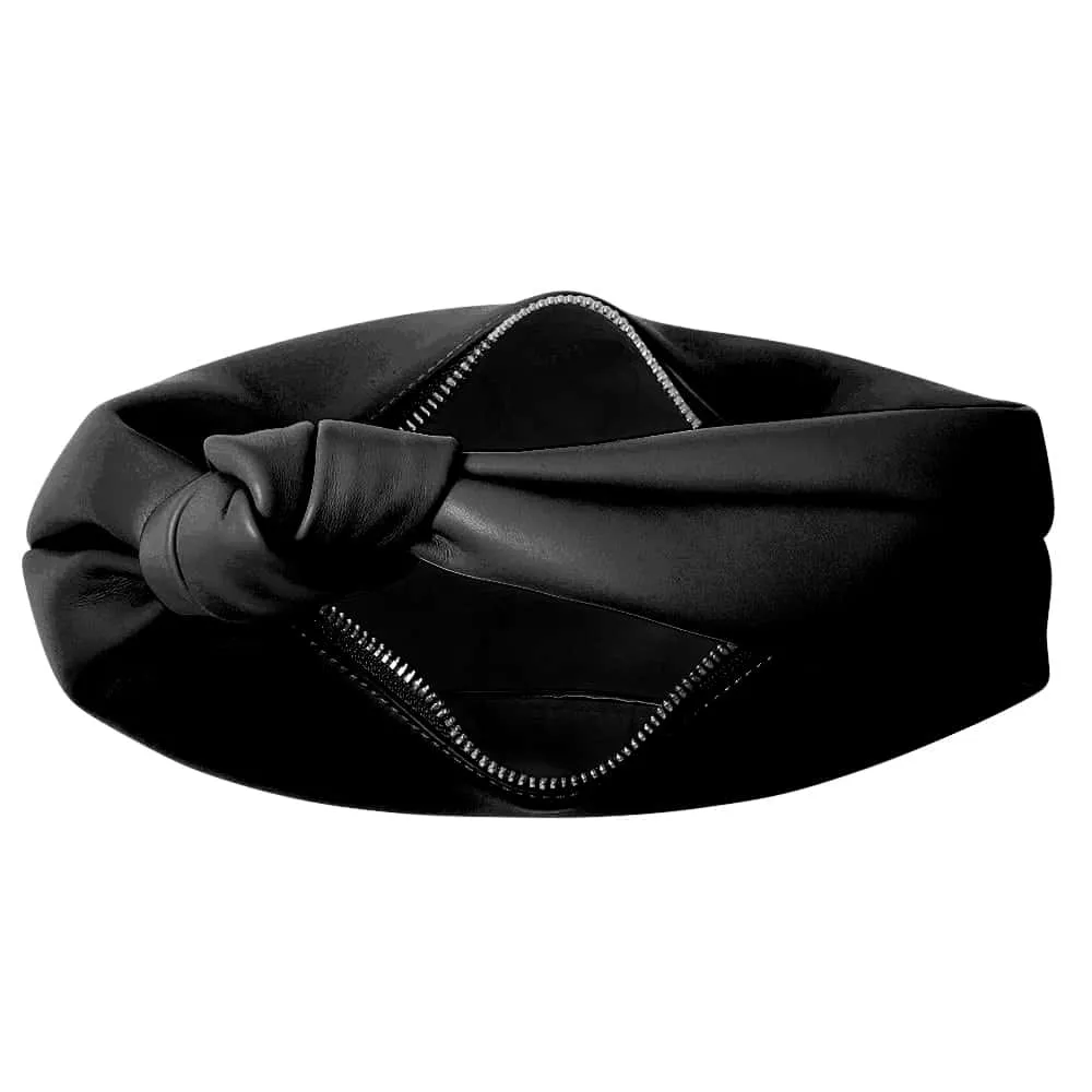 Tala Handbag in Black Smooth