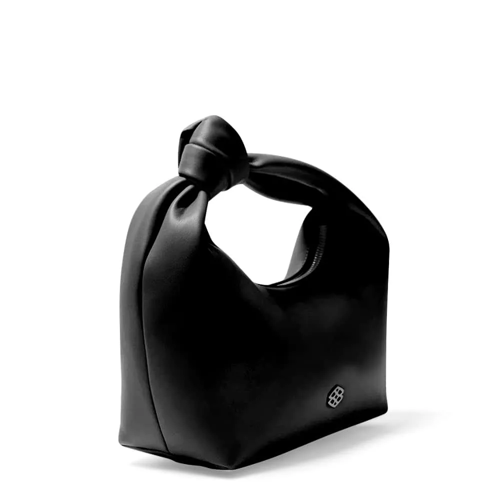 Tala Handbag in Black Smooth
