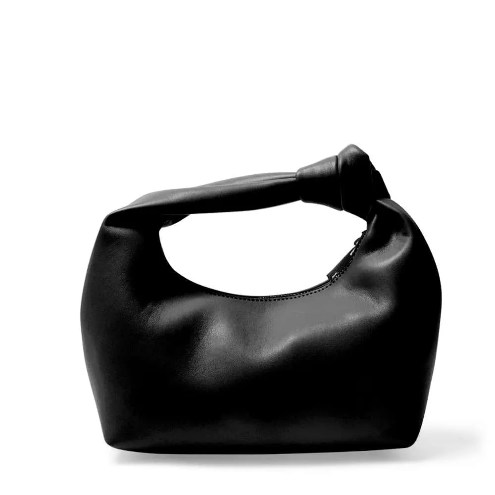 Tala Handbag in Black Smooth