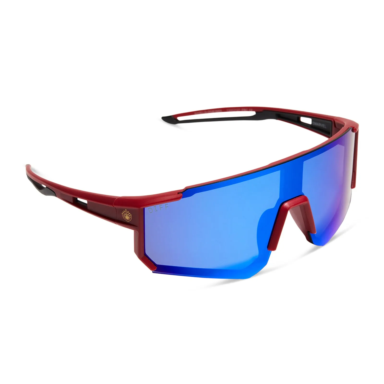 TEAM SUIT - DEEP SPACE BLACK/RED   SPACE BLUE MIRROR   POLARIZED SUNGLASSES