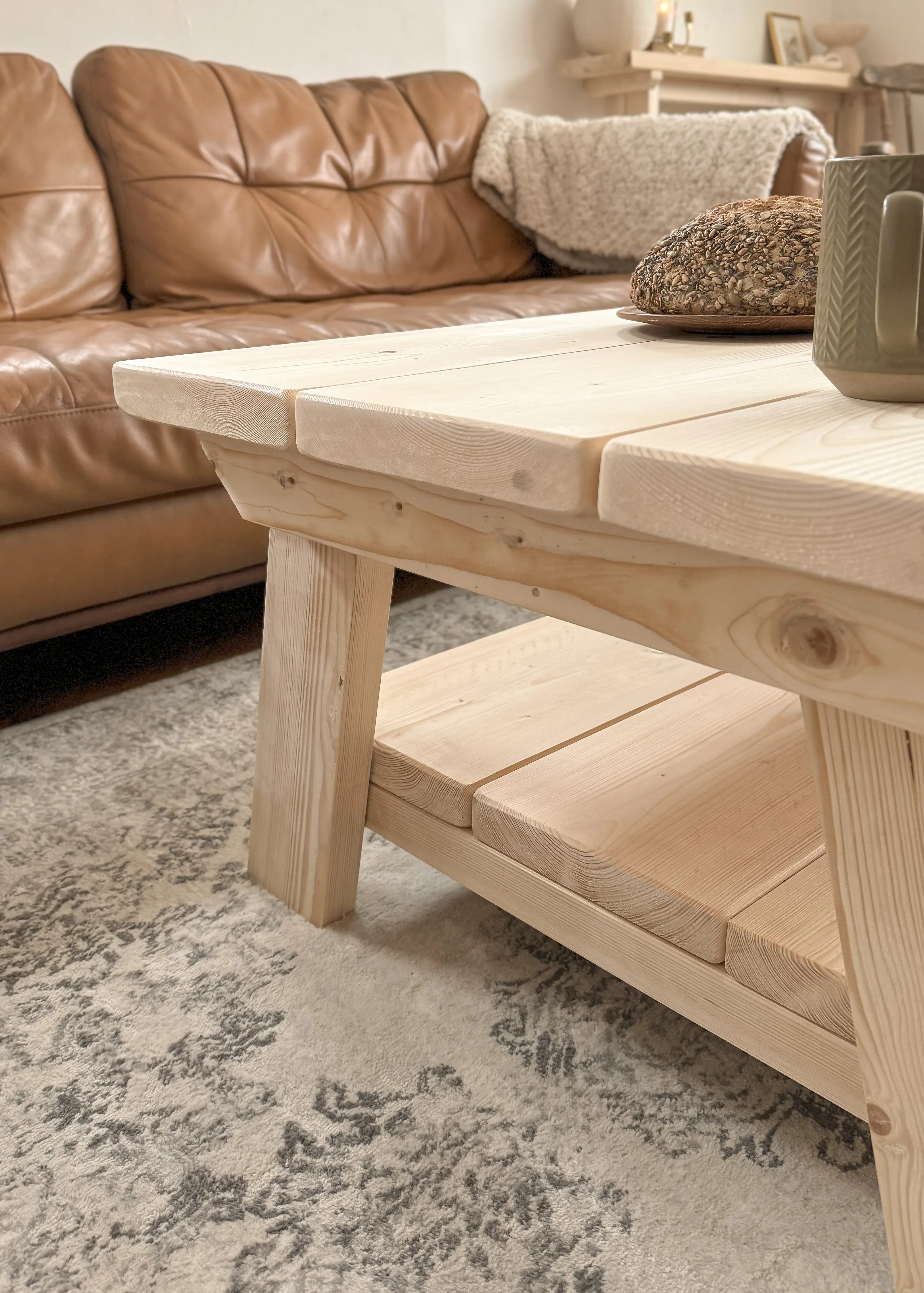 The Cotswold Coffee Table | Handmade Rustic Reclaimed Wood | Sizes 66cm - 120cm | Farmhouse Style