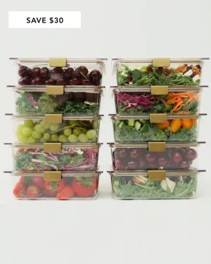 The Food Container - 10 Set (8.27 x 5.78 x 2.52 in)