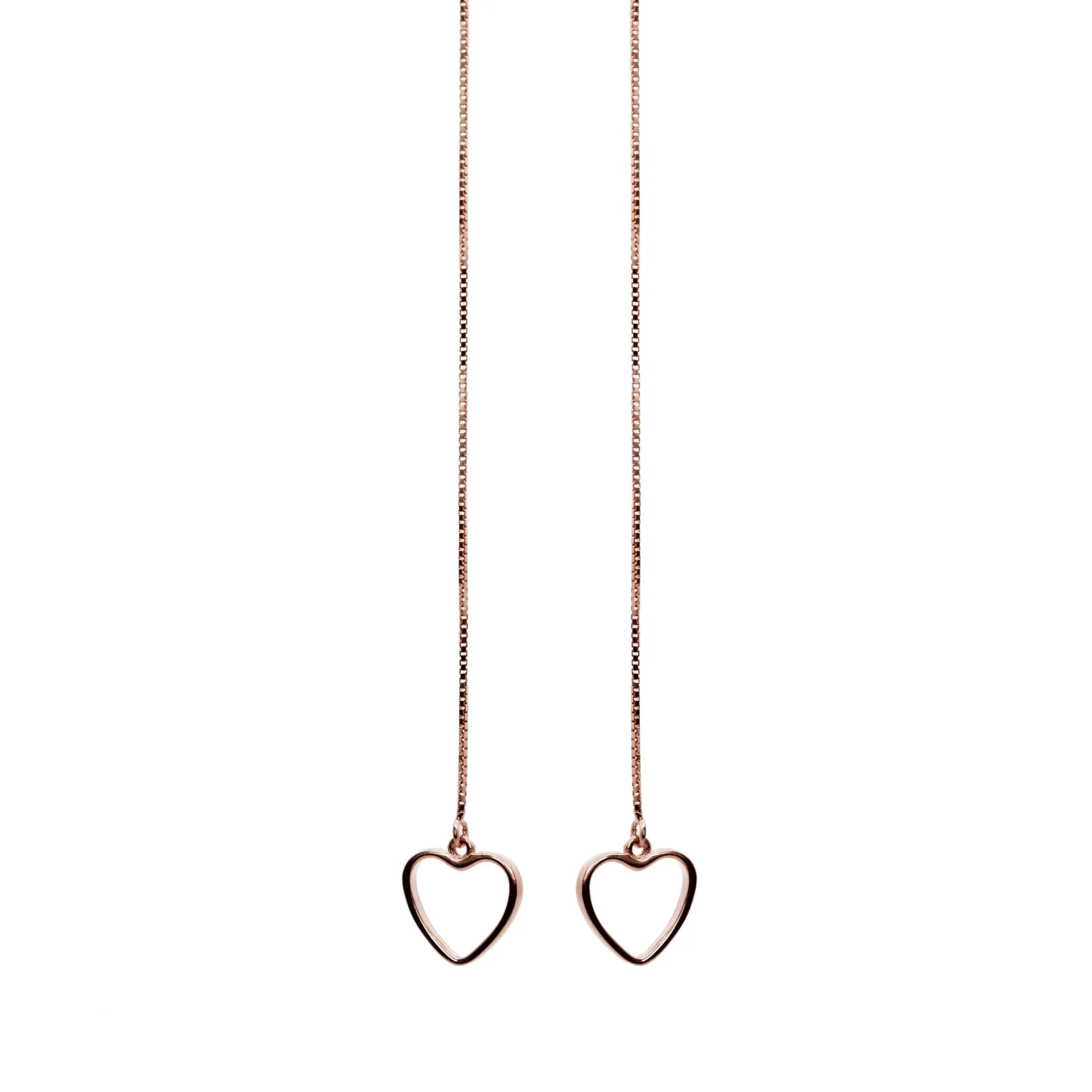Threader Open Heart Earrings - Sale
