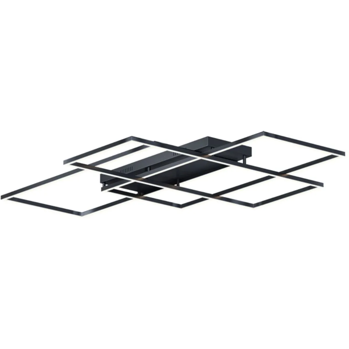 Traverse 68 in. LED Flush Mount Light Black Finish