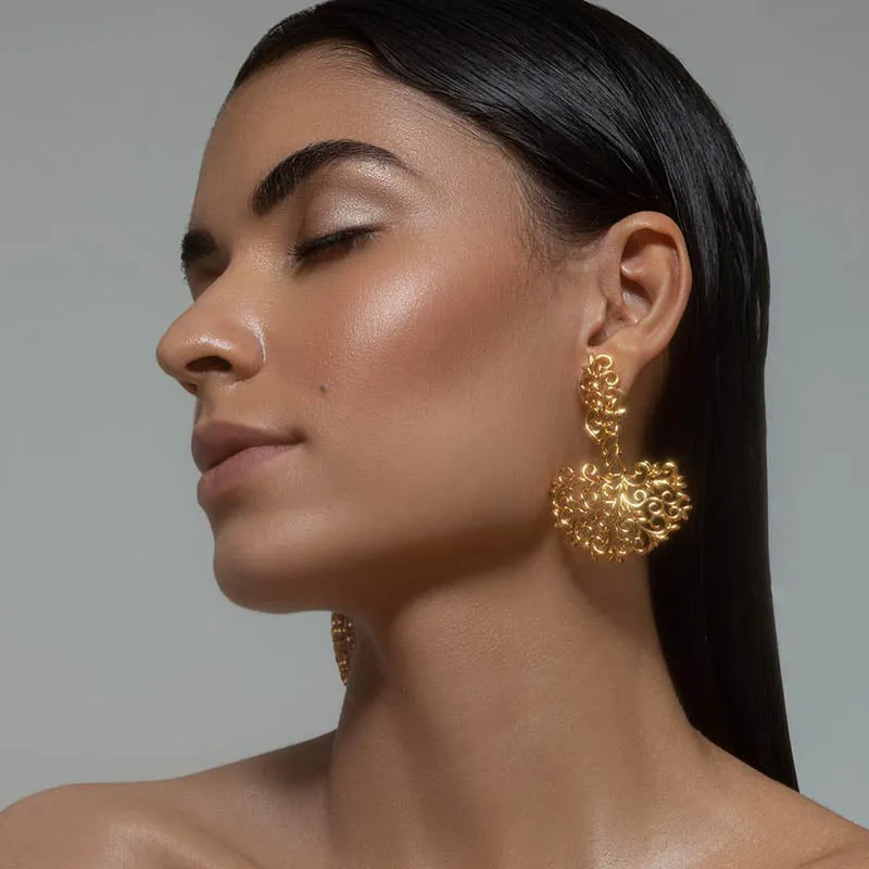 Tree of Life Gold Plated Earrings