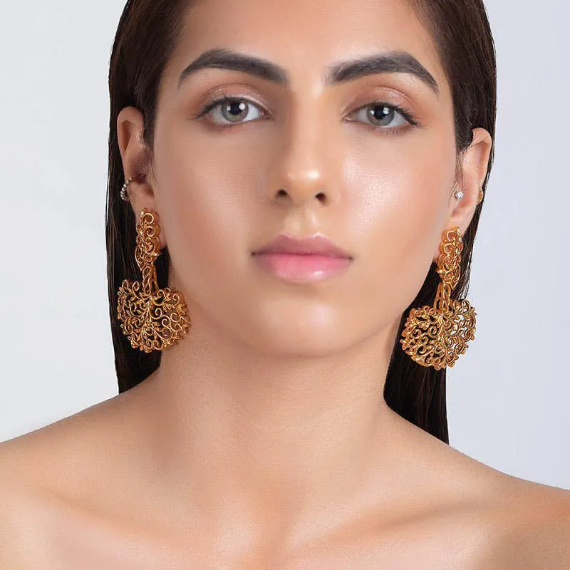 Tree of Life Gold Plated Earrings