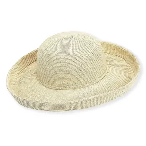 Up Brim Paper Braid SPF Sun Hat in Colors