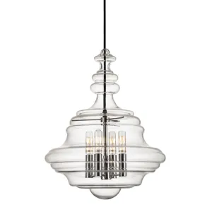 Washington 16 in. 4 Lights Pendant Light Polished Nickel Finish